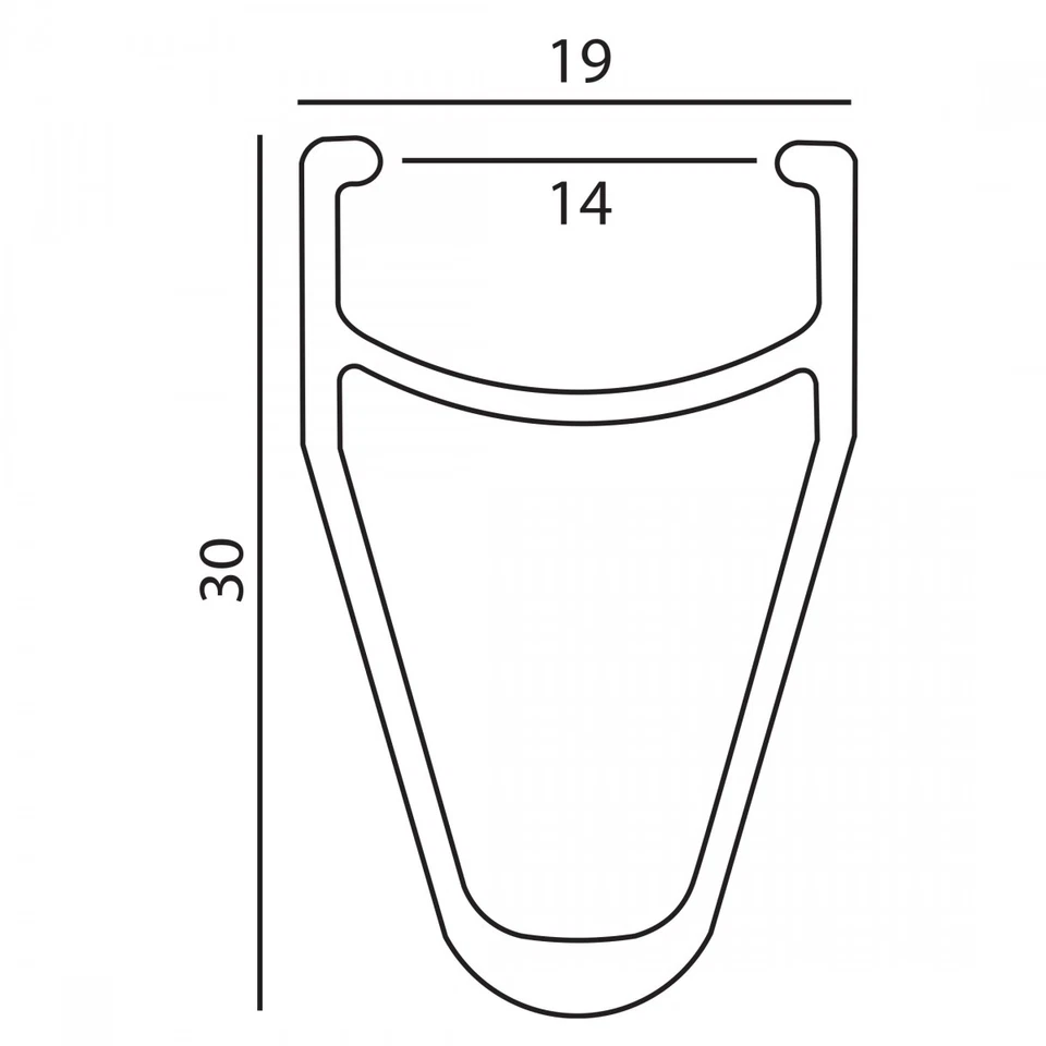 Llanta de bicicleta de carretera Velocity Deep-V 700C plateada - aleación de alto rendimiento, Deep-V Foto 2 de 2