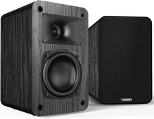 Saiyin Passive Bookshelf Speakers, 2-Way Passive Speakers, 3.5" Woofer & Silk Ho