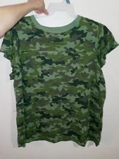 Womens T Shirt Green Camo Size small Time And Tru NWT 