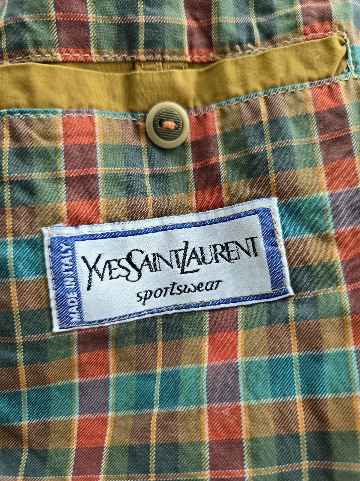 ABBIGLIAMENTO LUSSO FIRMATO GIACCA GIACCONE FIRMA YVES SAINT LAURENT taglia 54