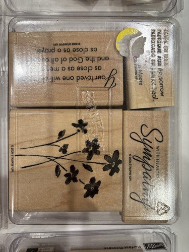 Stampin Up Lot 12 Complete STAMP SETS Wood Rubber Complete Sets Vintage NEW - Picture 7 of 14