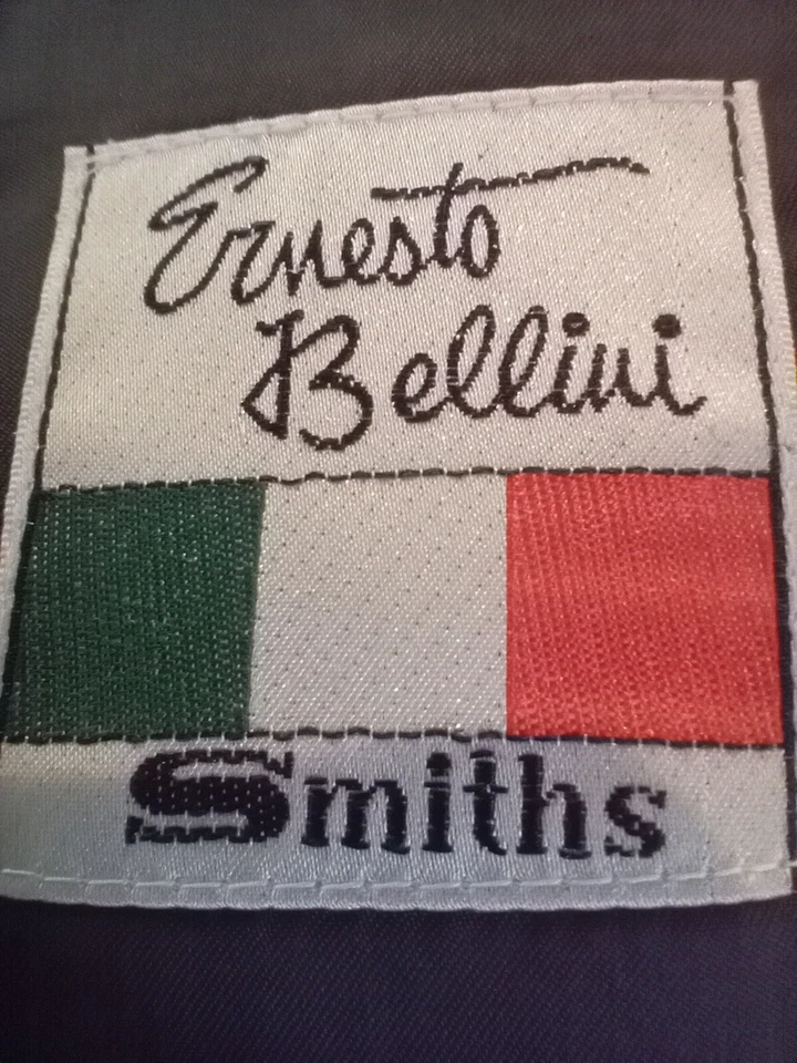 Chaqueta de traje vintage Ernesto Bellini Smiths para hombre gris oscuro con bolsillos años 60/70 Foto 2 de 4