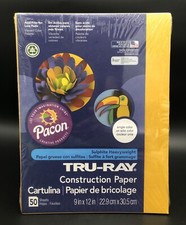 Tru-Ray Construction Paper 9" x 12" Orange/Gold 50 Sheets Sulfate Heavyweight