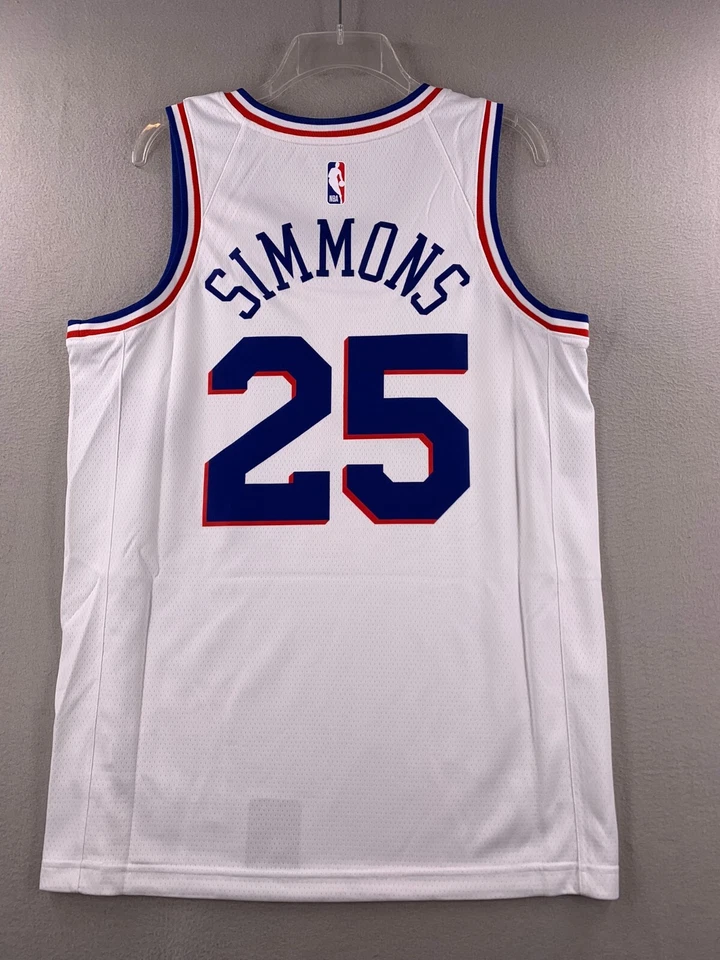 Ben Simmons Philadelphia 76ers Nike 2018/19 Earned Edition Swingman Jersey NBA - Image 2 of 4