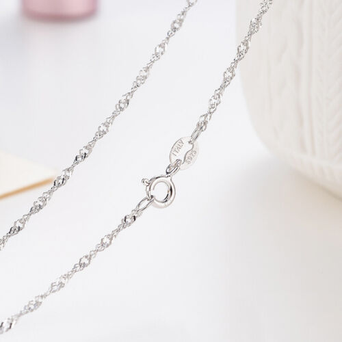 Wholesale Real 925 Sterling Silver Necklace Chains For Pendants Jewelry 16"-24" - Picture 14 of 14