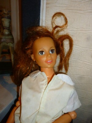 Vintage 1972 Ideal Harmony Toy Doll 22'' Jointed, Brown Eye Lashes