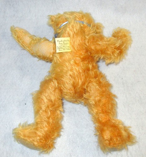 De colección artesanal Joan Brown Bear Company 13,5" oro mohair fiesta niña oso de peluche - Imagen 4 de 9