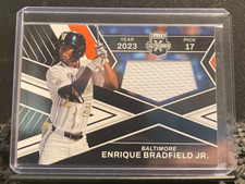 Enrique Bradfield Jr. 2023 Elite Extra First Round Materials Pick 17 - Orioles