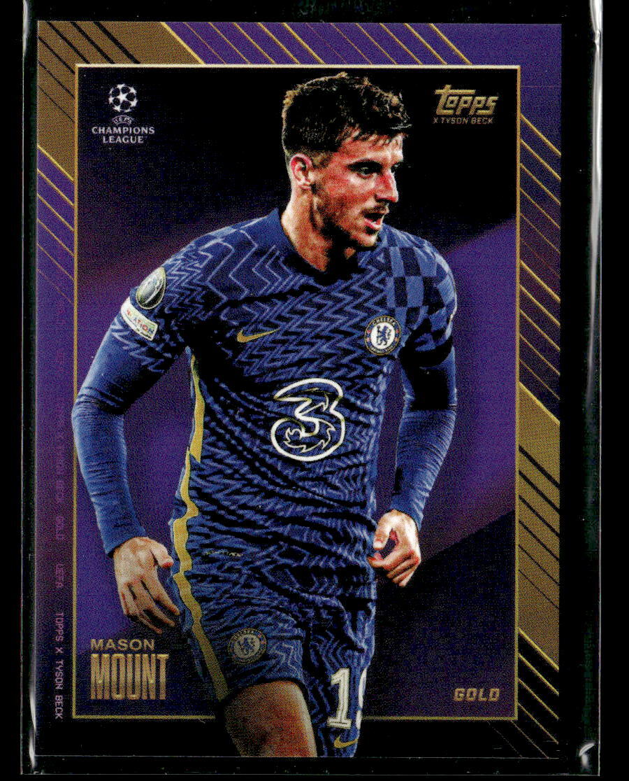 Mason Mount 2021-22 Topps Gold X Tyson Beck UEFA Champions League