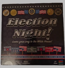 Election Night! Board Game 2020 2nd Edition Learn Politics Math Geography Sealed
