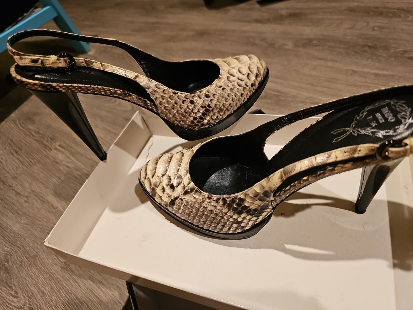 Rodo Authentic Python Womens High Heel Shoes US 8… - image 13