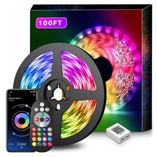 Led Lights For Bedroom 100ft Music Sync Color Changing Led Strip Lights Smart Wi