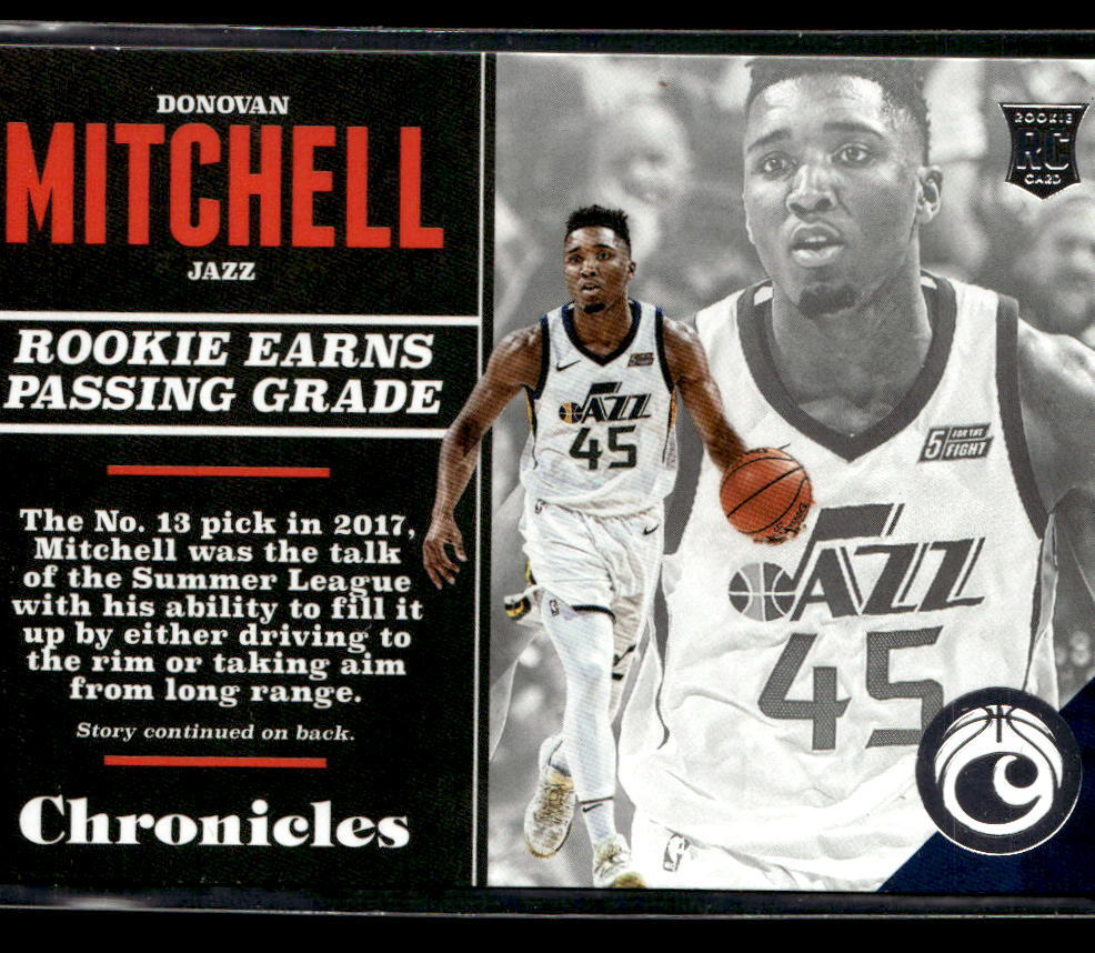 2017 Panini Chronicles #123 Donovan Mitchell Near Mint