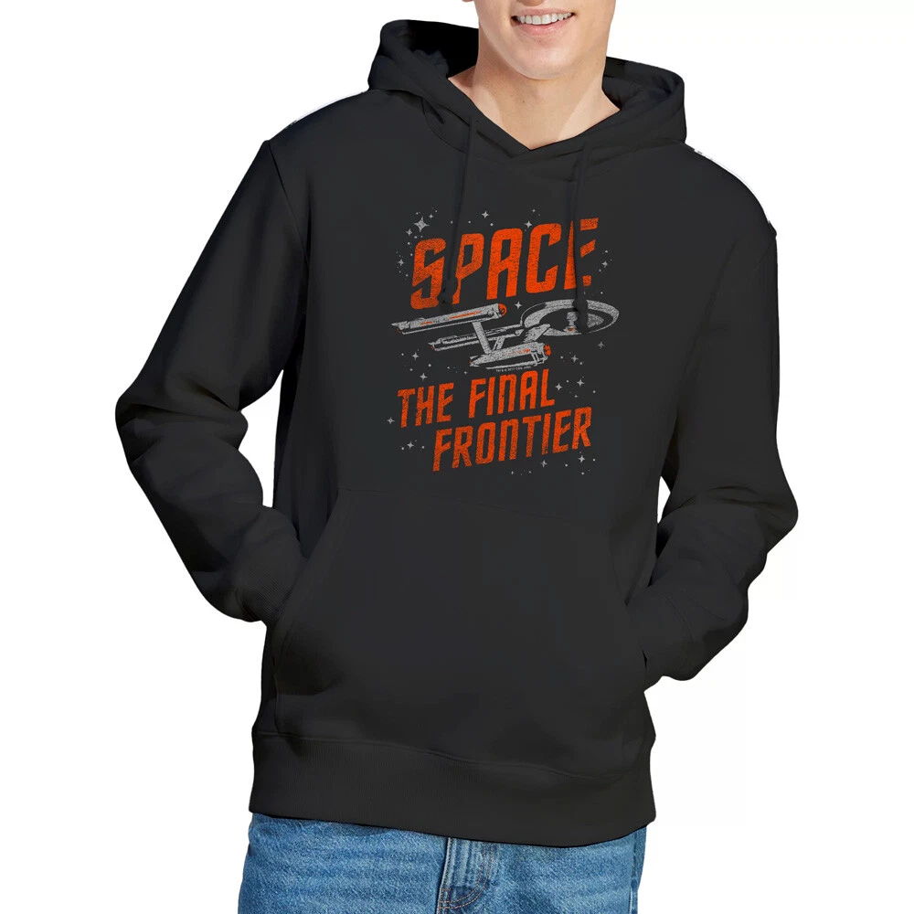Star Trek Space Travel Hoodie S-2XL, Black