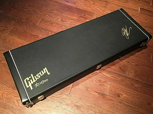 New Rare Gibson Custom Shop TAK Matsumoto FireBird HardShell Guitar Case +5 Tags