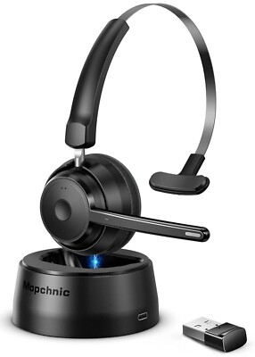 Mopchnic KH113M Rechargeable Battery Wireless On The Ear Bluetooth Headset Black