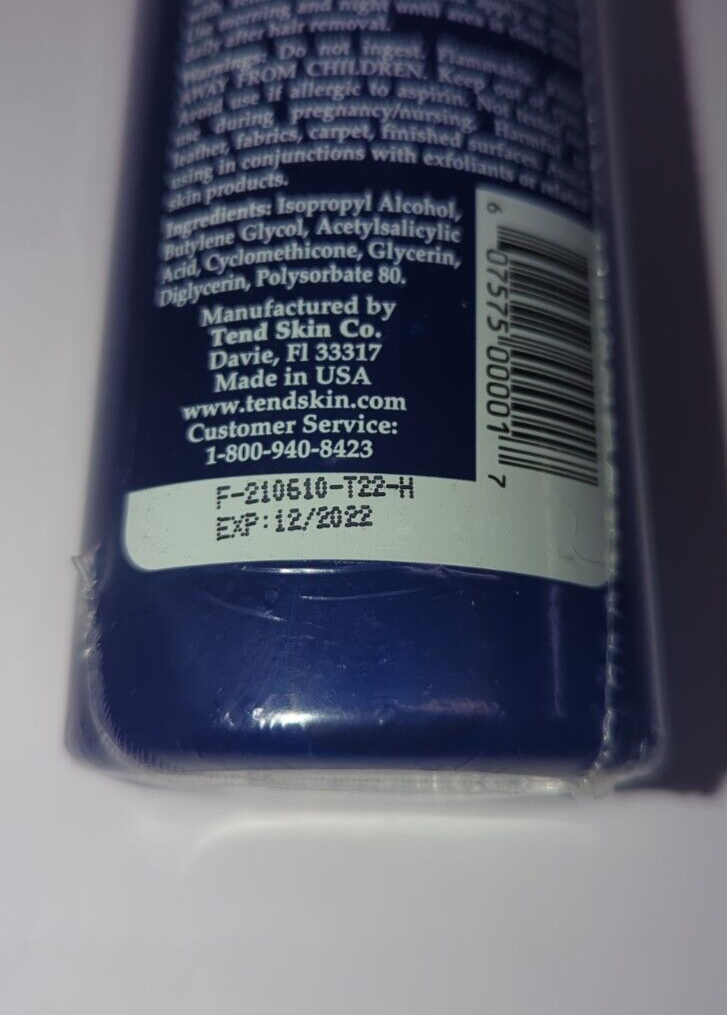 4 oz Tend Skin Solution Razor Bumps, Ingrown Hairs, Shaving/Waxing Exp