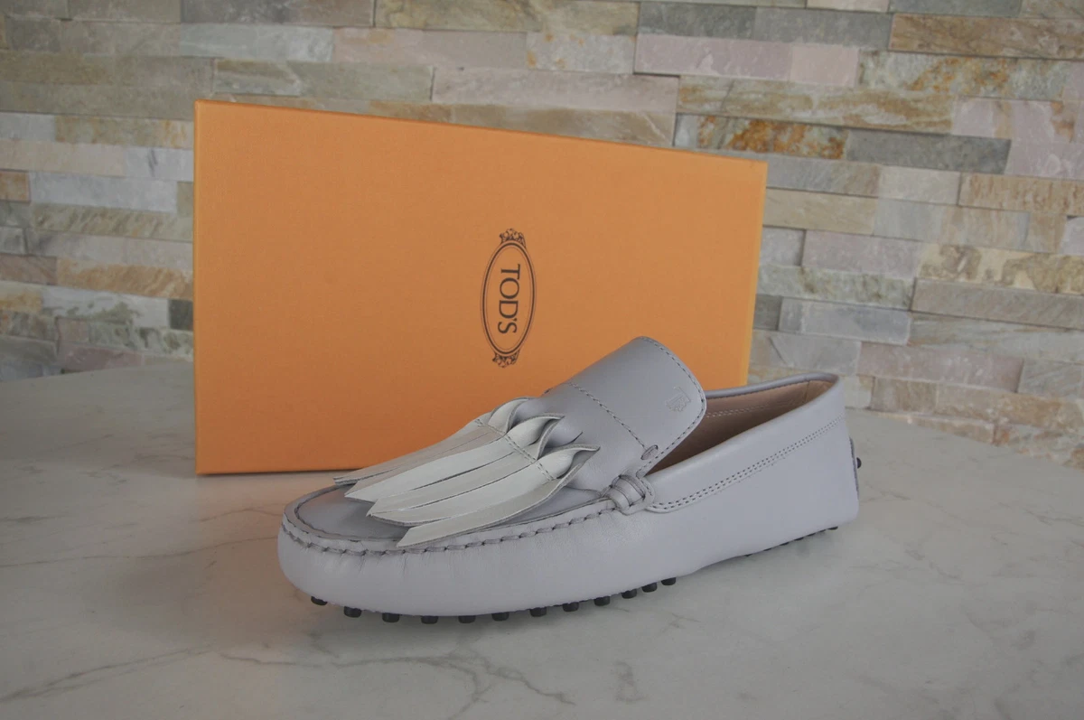 Tods Tod S 39 Slippers Moccasins Loafers Low Shoes Grey New Previously |  eBay