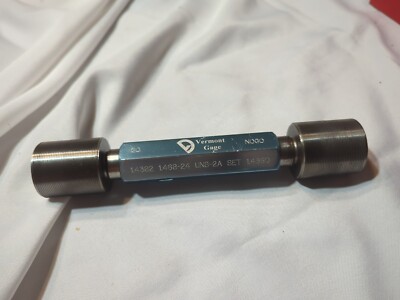 Vermont Gage 1.468-24 UNS-2A Go 1.4382 No 1.4360 Thread Gage Read (TG1)