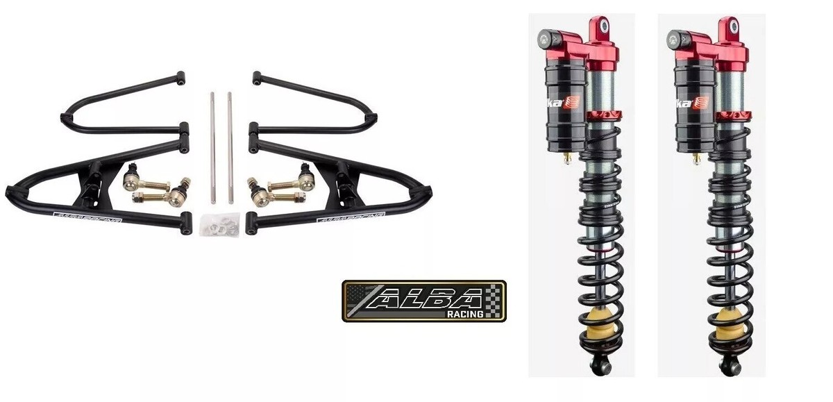 あすか LTZ 400 KFX 05-08 +3 A Arms Fully Adjustable Front Elka Legacy