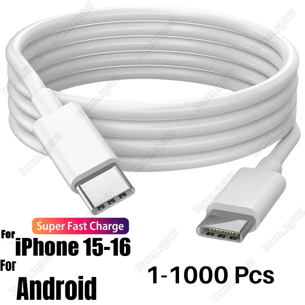 Lot Type USB-C to USB-C Cable 60W Fast PD Cord Charger For iPhone 16 15 Android