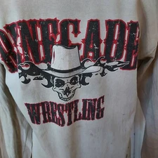 Rare Vintage Renegrade  Wrestling Skull Grunge Shirt Size M