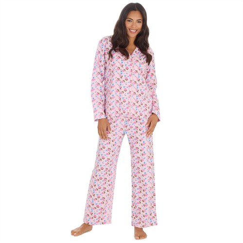 Ladies Pyjamas Cotton Womens brushed Nightwear PJs Set traditionaL floral - Picture 5 of 13