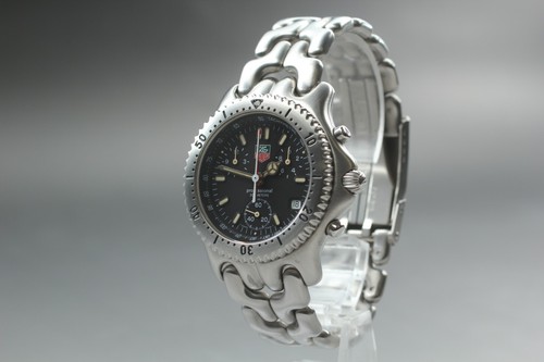 【MINT】 TAG HEUER SEL CG1110-0 Chronograph Black Dial Quartz Men's Watch - 第 3/10 張圖片