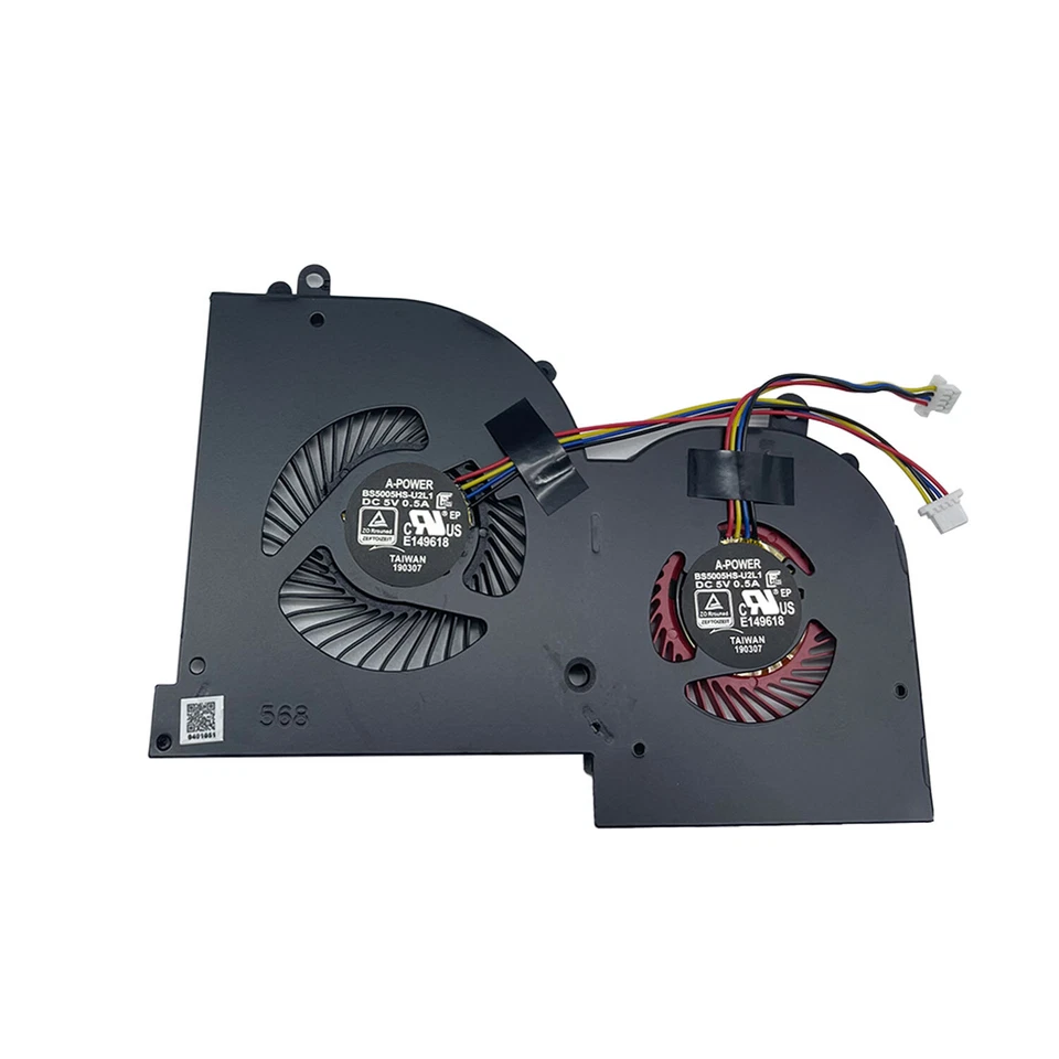 For MSI GS65 Stealth 8SE 8SF 8SG Thin 8RE 8RF GS65VR MS-16Q2 GPU & CPU Fan - Image 4 of 4