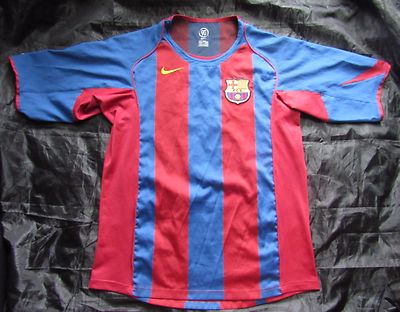 Henrik Larsson #17 Barca 2004-05 FC Barcelona HOME shirt