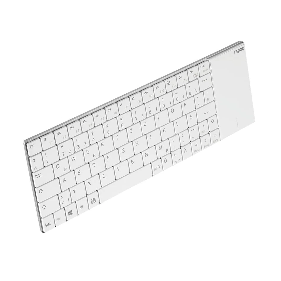 E2710 kabellose Multimedia Tastatur wireless Keyboard flaches Edelstahl Desig... - Bild 4 von 4