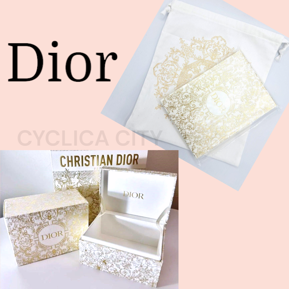 Dior Holiday Gift 2023 Set of Jewelry Box, Notebook Dior Holiday Gift 2023 Set of Jewelry Box, Notebook