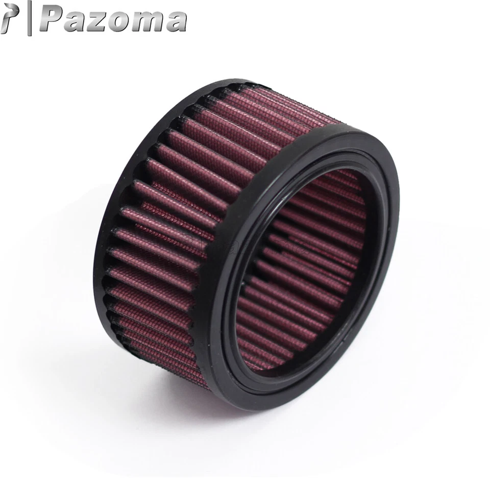 Limpiador de aire redondo de alto flujo motor rojo para Harley Forty Eight/Hierro 883 XL883N Foto 3 de 4