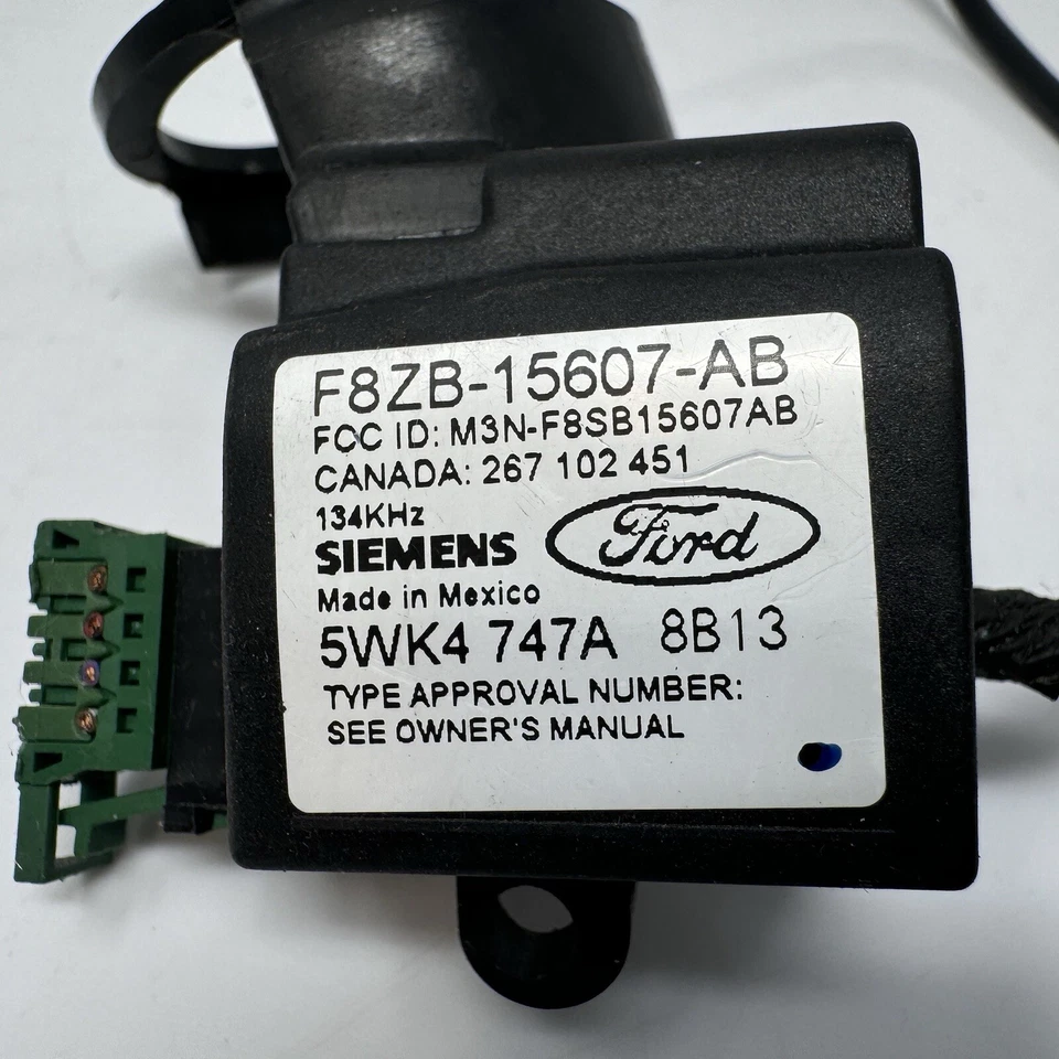 F8ZB-15607-AB 1998 FORD MUSTANG Anti Theft Pats transceiver OEM - Image 2 of 4