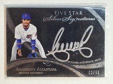 Arismendy Alcantara 2014 Topps Five Star Silver Signatures 9/50 Rookie Auto RC