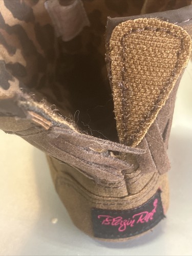 Baby Buckets Boots Blazon Roxx Brown/pink Girls Infant - Picture 11 of 12