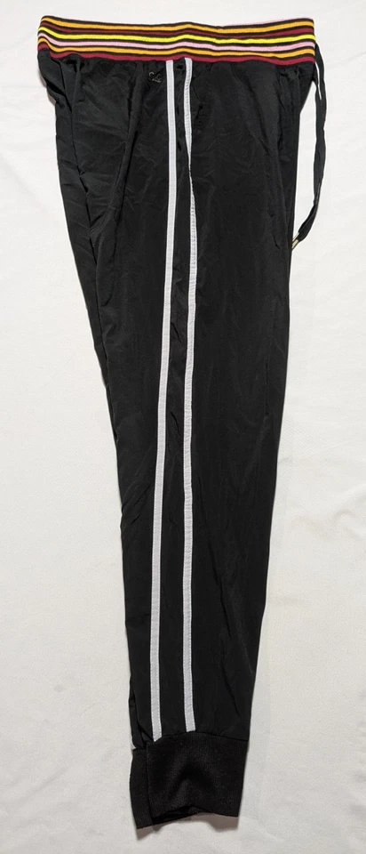 C&C CALIFORNIA Women Medium Black Striped Stretch Blend Pull-On Jogger Pants - Image 3 of 4