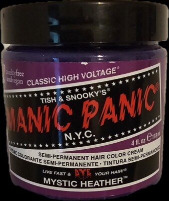 Manic Panic Hair Dye Semi-Permanent Hair Color 4oz (18 Mystic Heather)