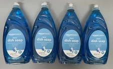 4 Value Pack Blue Dish Soap Heavy Duty, Fresh Scent Sparkling Shine 30 fl oz