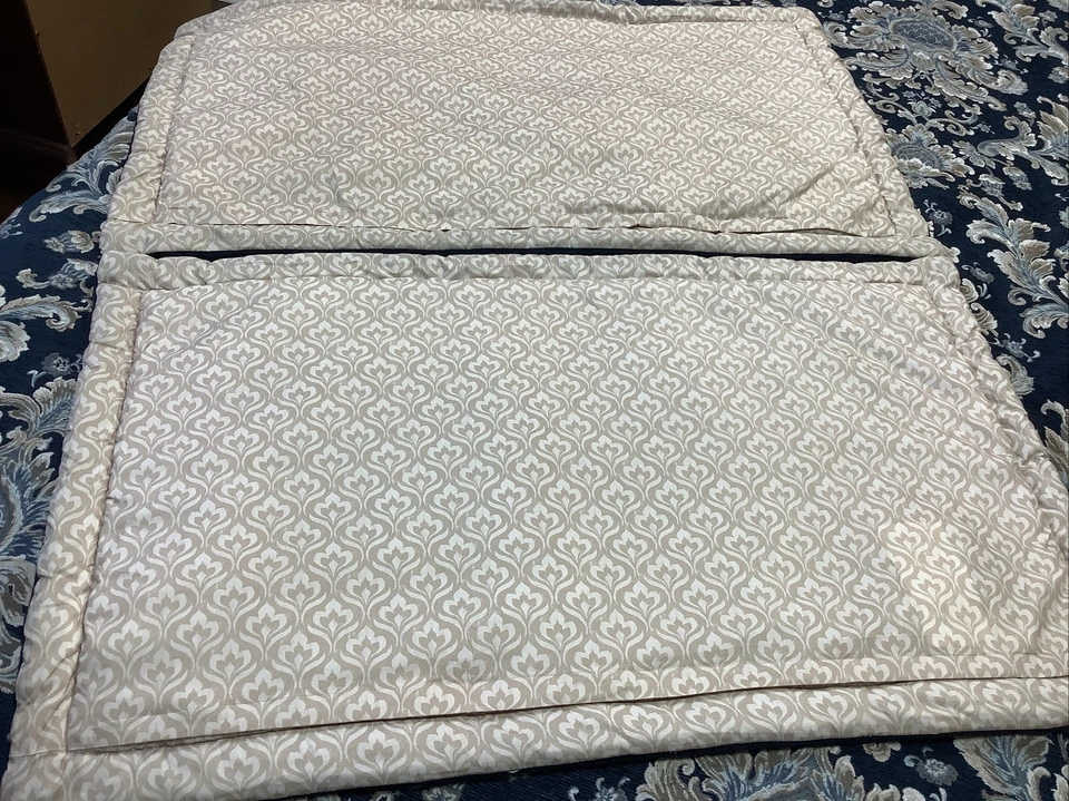 Juego de edredón Croscill Imperial Canopy Jacquard tejido Damasco King 4 piezas azul marino Foto 4 de 4