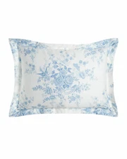 Ralph Lauren Dauphine Floral Blue 2 Decorative Pillows 15"x20" Birds Butterflies