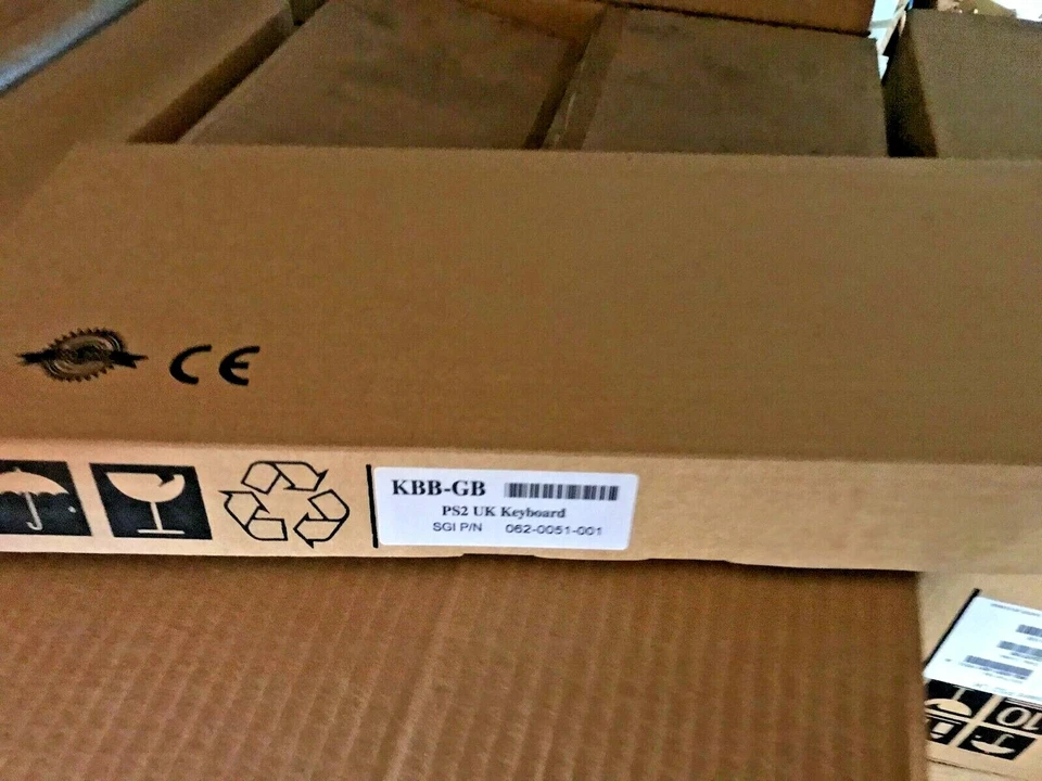 RARE NEW VINTAGE SILICON GRAPHICS SGI GREY PS2 KEYBOARD 062-0051-001 6512-BN - Image 4 of 4
