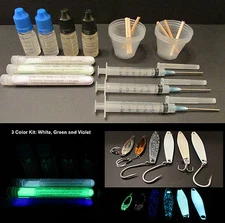 Alumiglow Epoxy Glow Paint Kits For Fishing Jigs and Lures