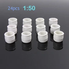 GY12050 24pcs Model Train Flower Pot Park Garden Railway 1:50 O Border Parterre