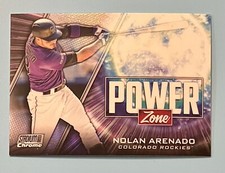 NOLAN ARENADO 2020 Topps Stadium Club Chrome Power Zone Refractor PZ-22 Colorado