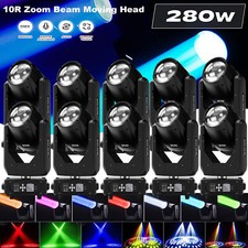 10PCS 280W 10R LED Moving Head 17 Gobo 15 Color Prism Beam DMX Effect Spot Light