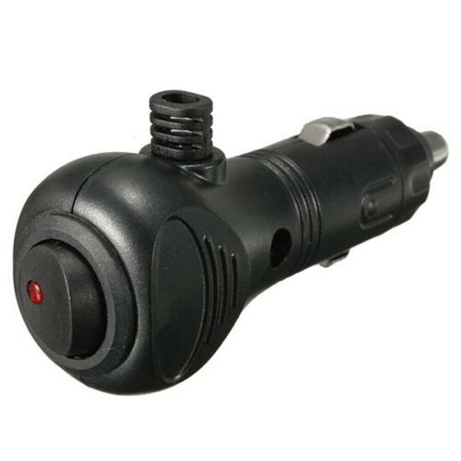 12V DC Car Cigarette Lighter Cable Adapter Plug with LED On/Off Switch N462