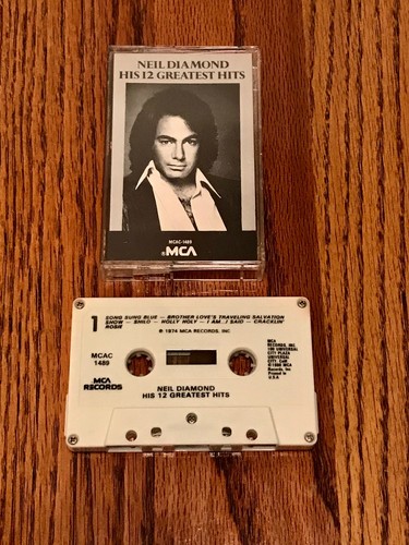 NEIL DIAMOND HIS 12 GREATEST HITS CASSETTE ~ 1974 - Picture 2 of 3