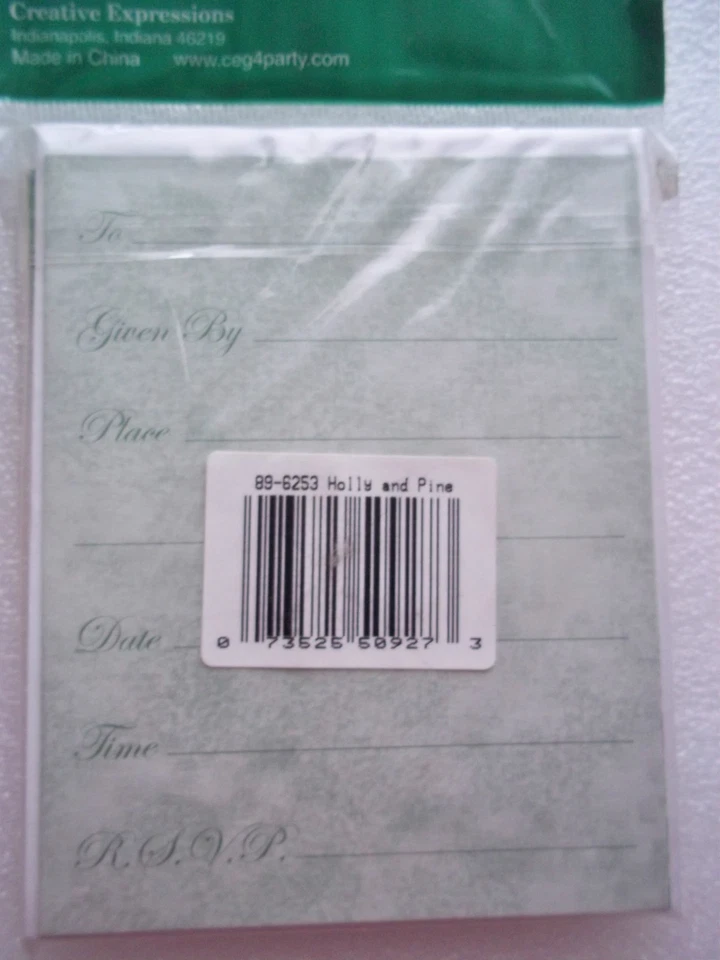 Paper Art AN INVITATION 8 Pack of Invites Great for Fall Winter Holiday Parties  - Image 3 of 3