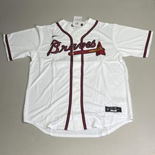 NIKE Atlanta Braves Jersey, #28 Matt Olson, Genuine MLB Merchandise L White w/ R